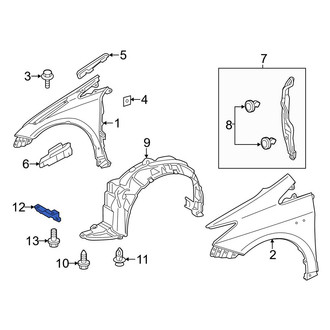 Toyota OE - Front Left Fender Liner Extension