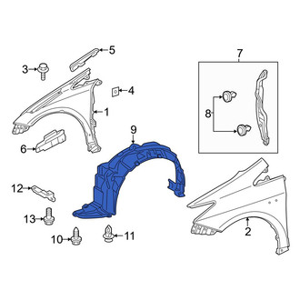 Toyota OE - Front Left Fender Splash Shield