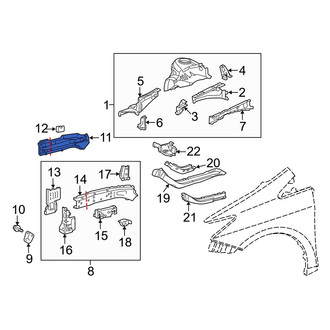 Toyota OE - Front Left Outer Frame Side Member