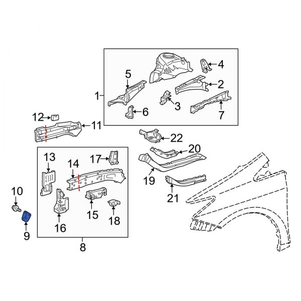 Tow Hook Bracket