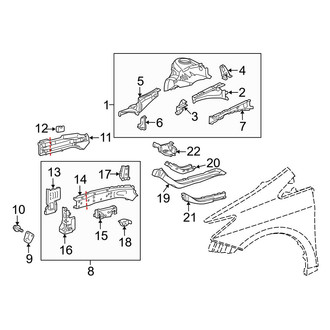 Toyota OE - Fender - Structural Components & Rails