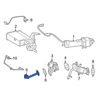 Toyota OE - Exhaust Gas Recirculation (EGR) Tube