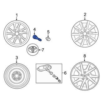 Toyota OE - Tire Valve Stem