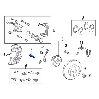 Toyota OE - Front Axle Hub Mounting Bolt