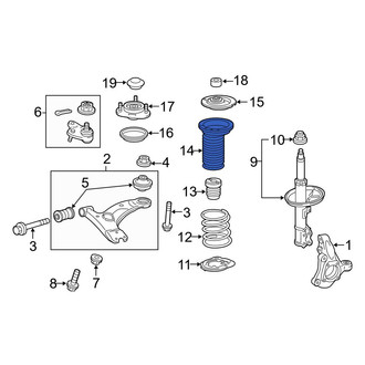 Toyota OE - Front Suspension Strut Bellows