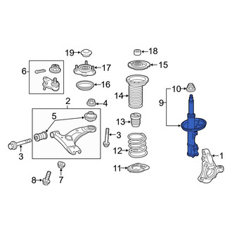 Toyota OE - Front Right Suspension Strut