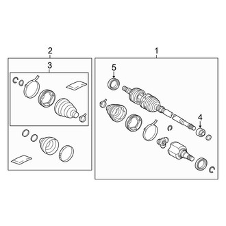 Toyota OE - Front Suspension - Drive Axles