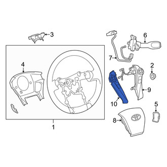 Toyota OE - Left Steering Wheel Radio Controls