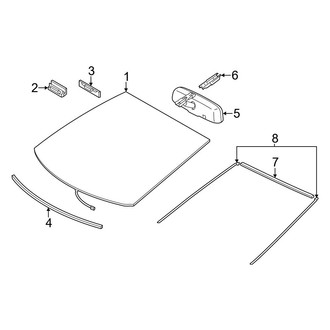 Toyota OE - Windshield - Glass