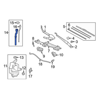 Toyota OE - Front Washer Fluid Reservoir Filler Pipe