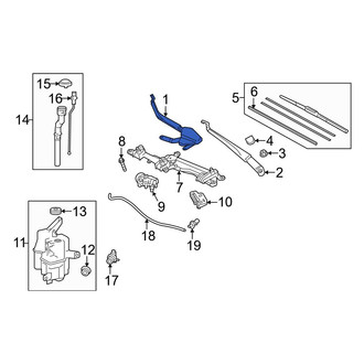 Toyota OE - Front Right Wiper Arm