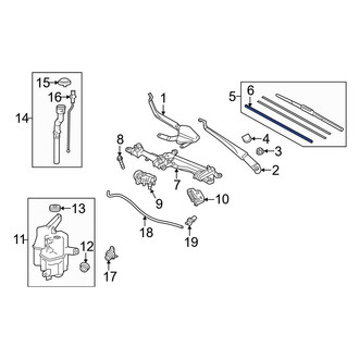 Toyota OE - Front Left Wiper Blade Refill