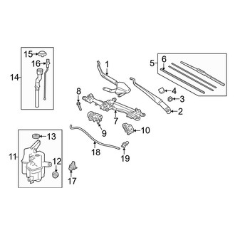 Toyota OE - Windshield - Wiper & Washer Components