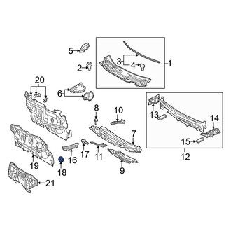 Toyota OE - Cowl Reinforcement Nut
