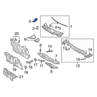 Toyota OE - Left Cowl Grille Screen