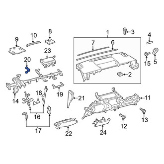 Toyota OE - Upper Instrument Panel Crossmember Brace