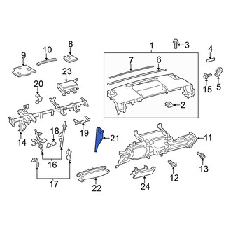 Toyota OE - Left Instrument Panel Side Cover