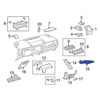 Toyota OE - Right Instrument Panel Cover