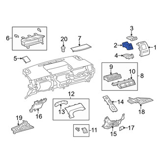 Toyota OE - Left Dashboard Air Vent
