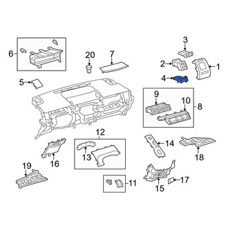 Toyota OE - Right Instrument Panel Cup Holder