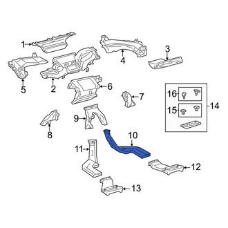 Toyota OE - Right Lower Instrument Panel Air Duct