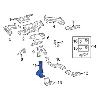 Toyota OE - Left Lower Instrument Panel Air Duct