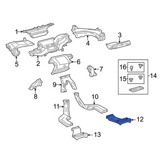 Toyota OE - Right Lower Instrument Panel Air Duct