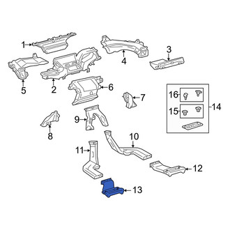 Toyota OE - Left Lower Instrument Panel Air Duct
