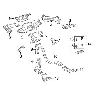 Toyota OE - Left Lower Dashboard Air Vent