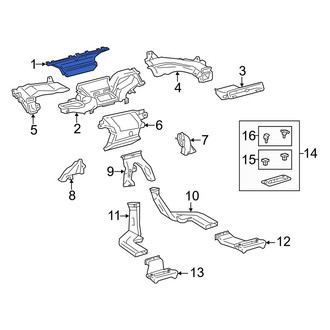 Toyota OE - Front Windshield Defroster Nozzle