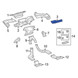 Toyota OE - Center Instrument Panel Air Duct