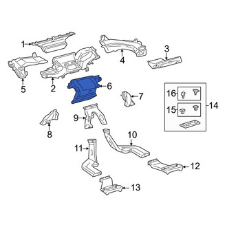 Toyota OE - Left Center Instrument Panel Air Duct