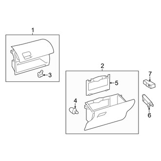 Toyota OE - Instrument Panel - Glove Box