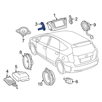 Toyota OE - Left GPS Navigation System Bracket