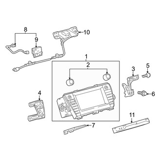 Toyota OE - Instrument Panel - Navigation System Components