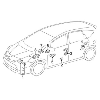 Toyota OE - Restraint Systems - Air Bag Components (Module & Sensors)