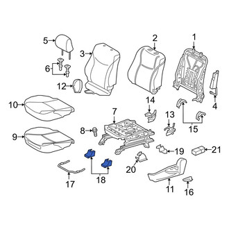 Toyota OE - Front Left Outer Seat Track Cover