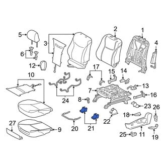 Toyota OE - Front Left Inner Seat Track Cover