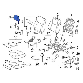 Toyota OE - Front Left Headrest