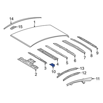 Toyota OE - Right Roof Panel Reinforcement Bracket