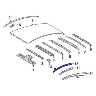 Toyota OE - Right Inner Roof Side Rail