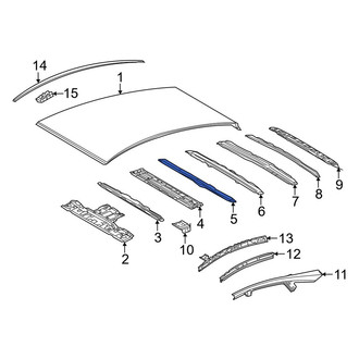 Toyota OE - Center Rear Roof Panel Reinforcement
