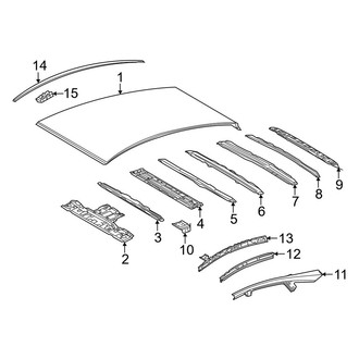 Toyota OE - Roof & Components (W/O Sunroof)