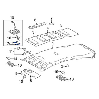 Toyota OE - Left Map Light Lens