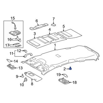 Toyota OE - Headliner Clip
