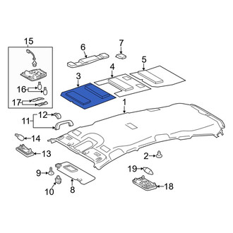 Toyota OE - Front Roof Insulator