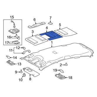 Toyota OE - Center Roof Insulator