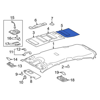 Toyota OE - Rear Roof Insulator