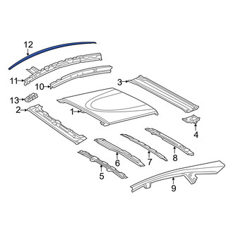 Toyota OE - Left Roof Molding