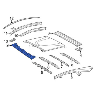 Toyota OE - Front Roof Header Panel